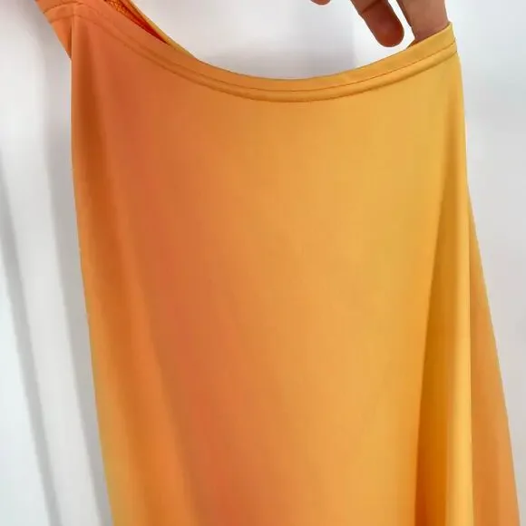 OW CollectionNWT Isabel Dress in Gradient Print Orange Cut Out Midi XS